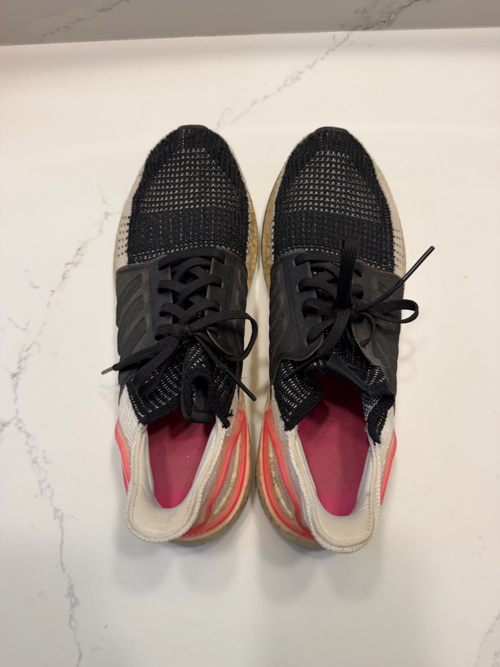 adidas Women's Black and Pink Athletic Sneakers
